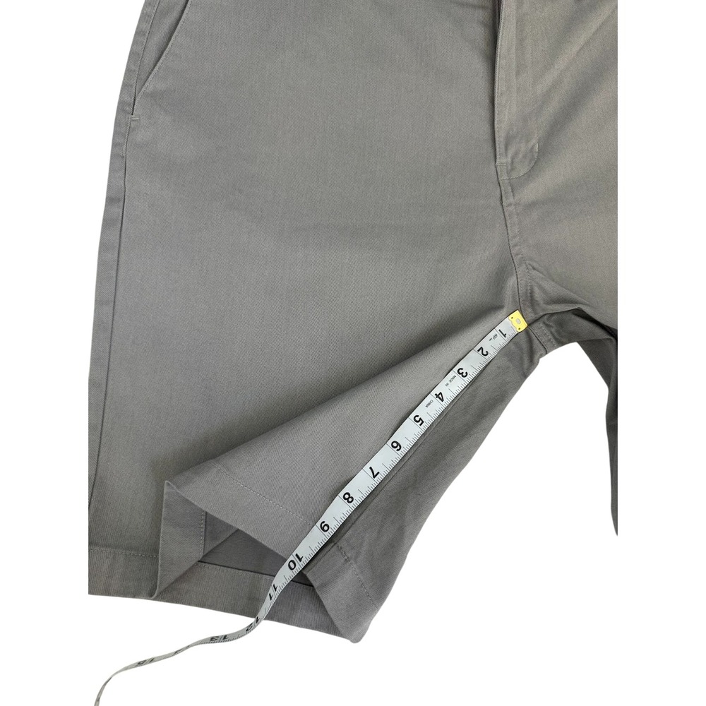Billabong Mens Gray Chino Shorts Size 38 Flat Front Casual Skate Summer Shorts - Picture 9 of 10